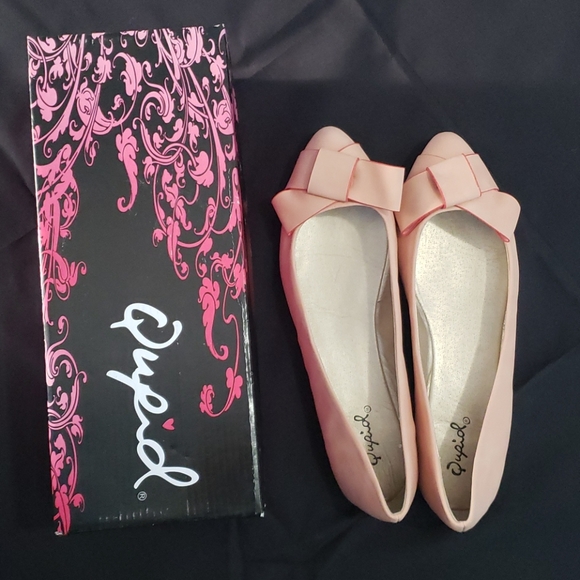 Qupid Blush Pink Flats - Picture 1 of 4
